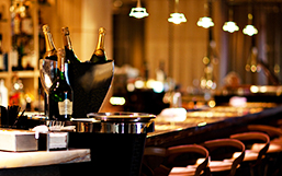 bar with champagne